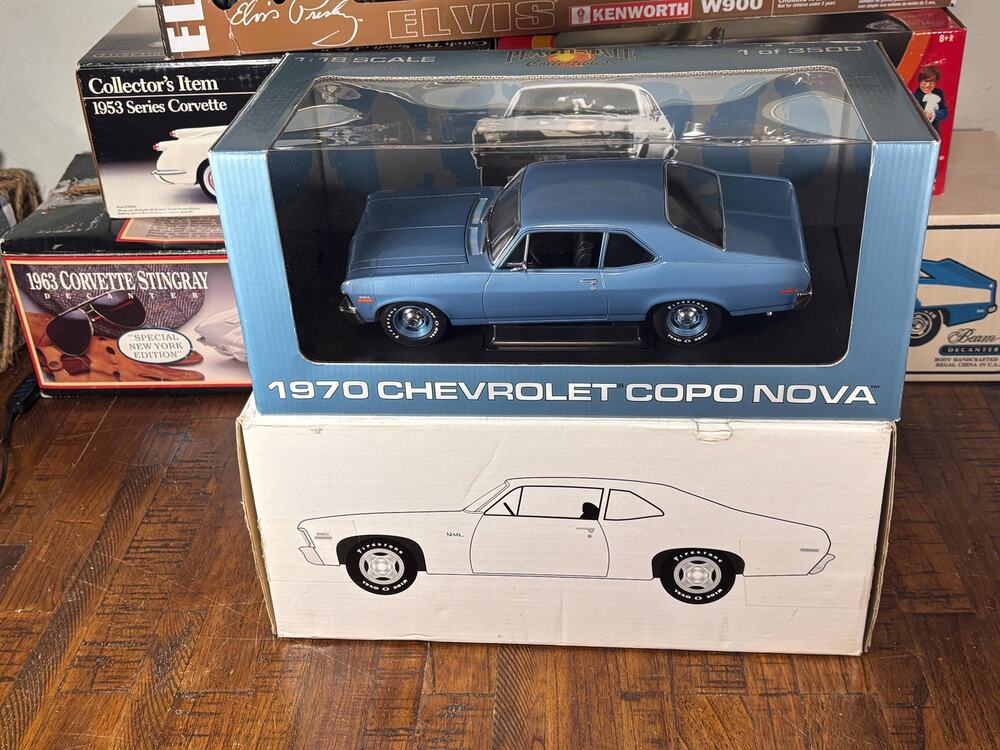 Peach State Gmp 1970 Chevy Chevrolet Copo Nova 1/18  1 Of 3500 Diecast Blue New